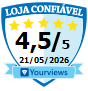 Loja Confiável 4,5/5 - Yourviews
